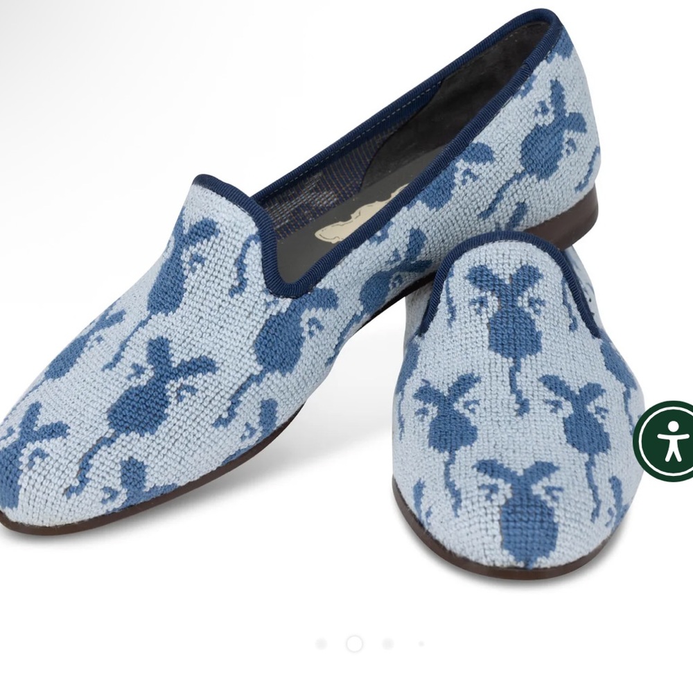 Stubbs & Wootton Jerry Ink Needlepoint Slipper NWT